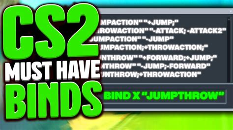 Commands for Binds in CS2 .